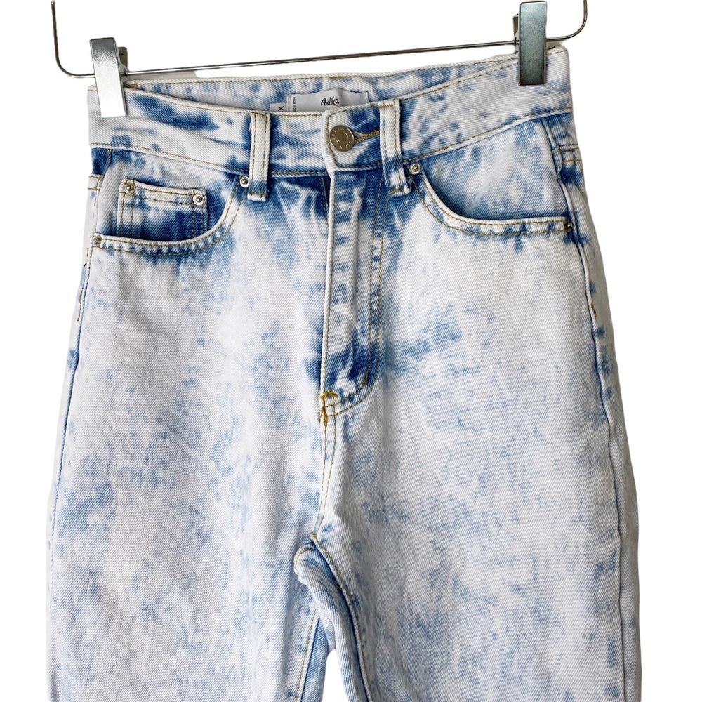Adika High Rise Stone Wash Distressed Mom Boyfriend Jeans Revolve XS - Picture 4 of 7